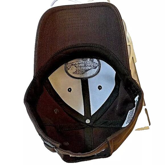 Smithsonian Air & Space Museum Strapback Hat/Cap Brown Twill Washington DC Mall - Picture 6 of 8